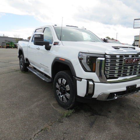 2024 GMC Sierra 2500 HD Denali in Summit White — front three-quarter view