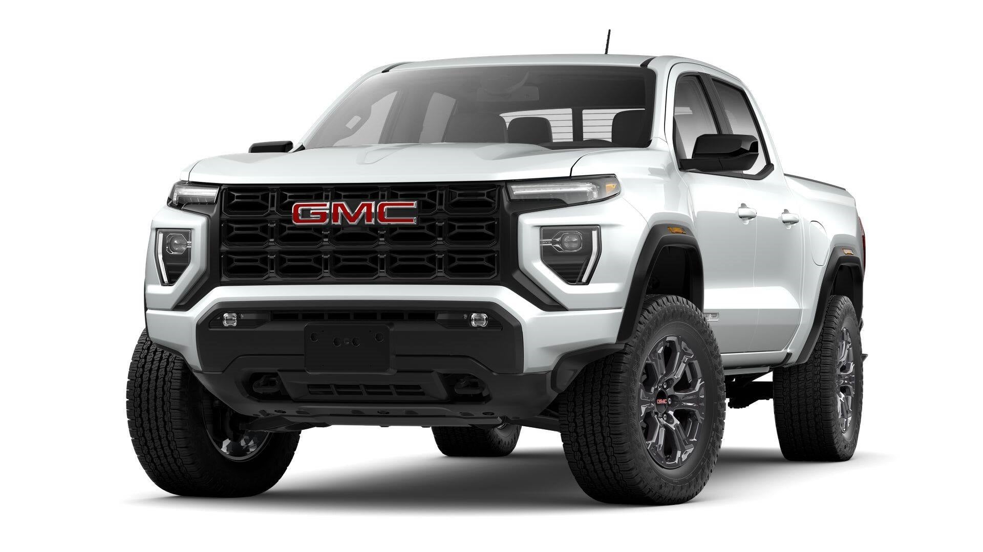 2025 GMC Canyon Elevation in Summit White — front three-quarter view