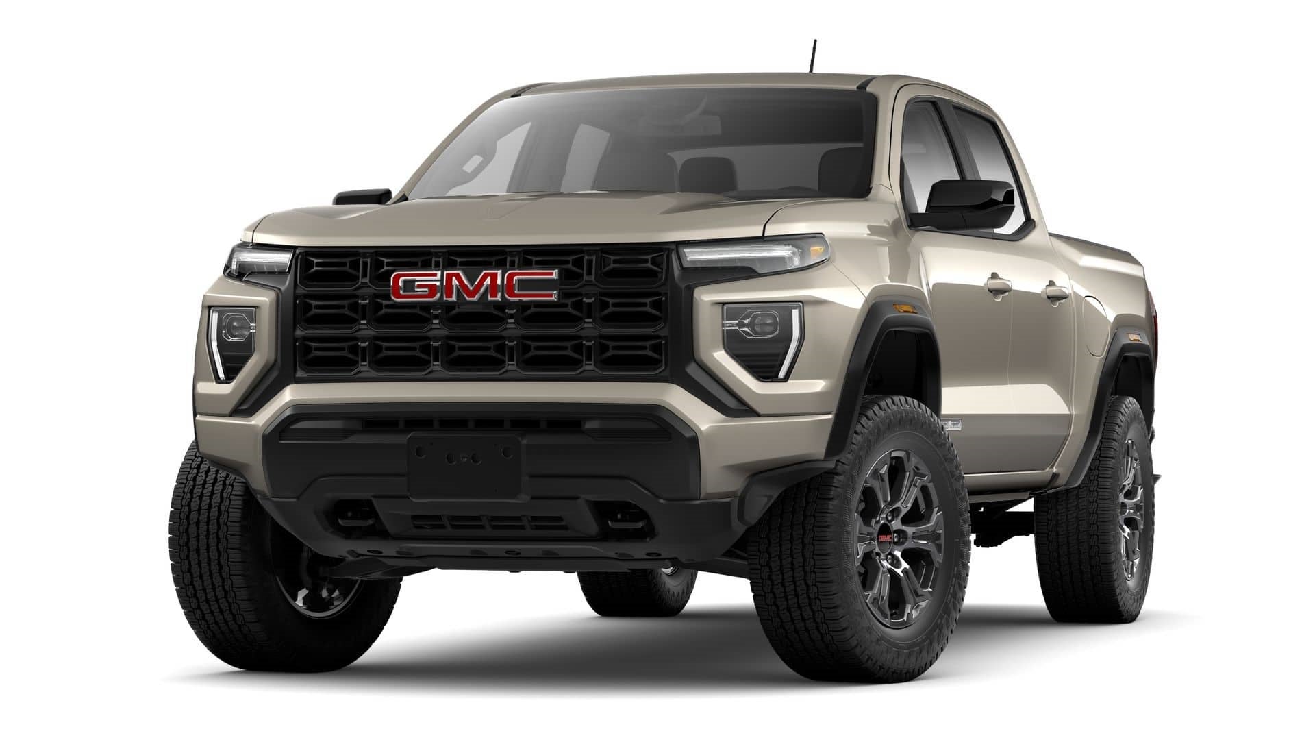 2024 GMC Canyon Elevation in Desert Sand Metallic — front three-quarter view